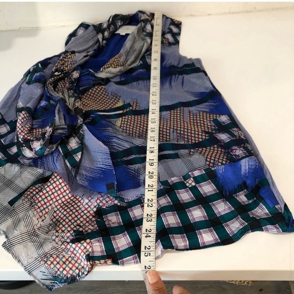 Madison Marcus blouse patch print Silk - Picture 11 of 16